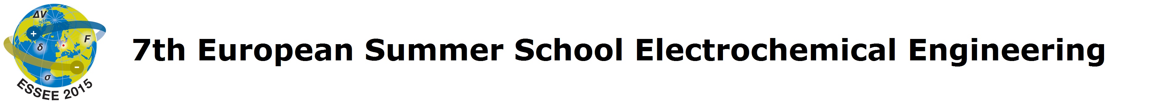 7th European Summer School Electrochemical Engineering Logo